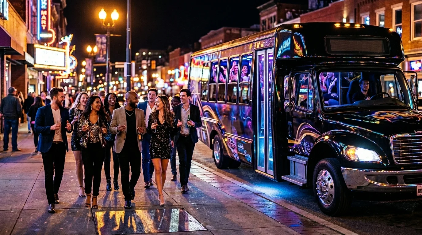 Luxi Cars Services Chicago Party Bus